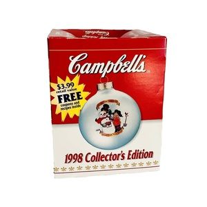 Vintage Christmas Tree Ornament Collectible Campbell Soup Keepsake